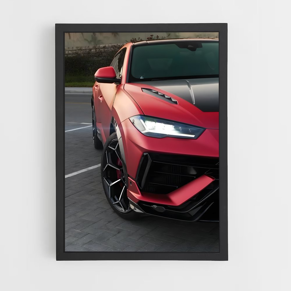 Poster Urus Rouge Passion – affiche Lamborghini (vue 2)